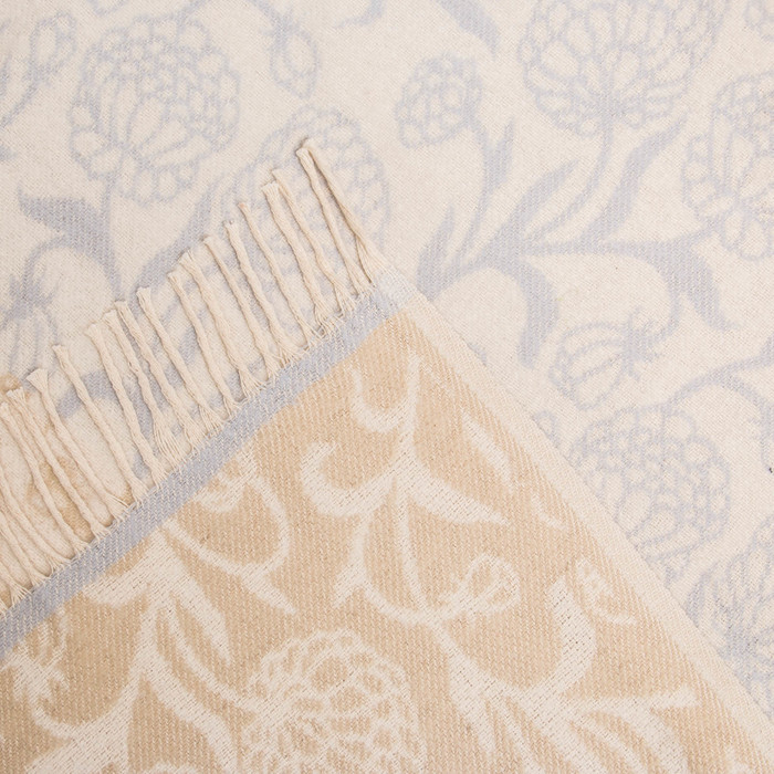 Плед Покрывало "Цветок ажурный",жаккард, 140х200 см,цветок ажурный, 350 гр/м2, хлопок 100%