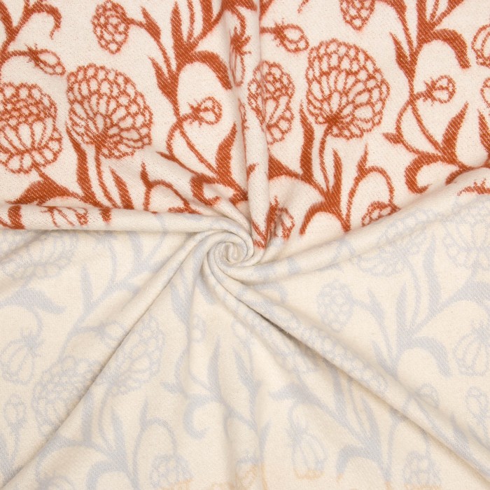 Плед Покрывало "Цветок ажурный",жаккард, 140х200 см,цветок ажурный, 350 гр/м2, хлопок 100%