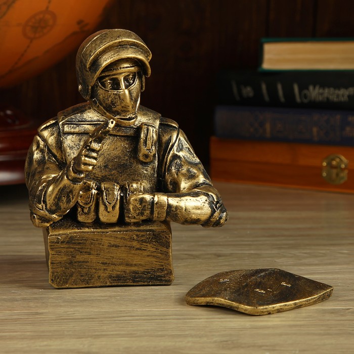 Бюст "Солдат со щитом" 17см