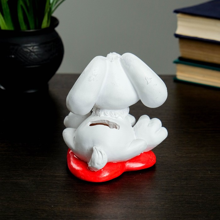 Копилка "Мышка на сердечке" 14см