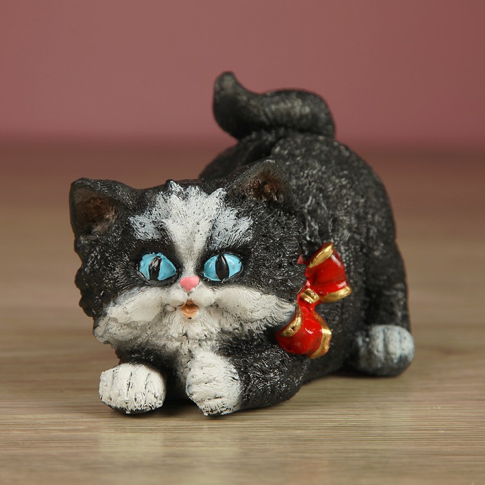 Копилка "Котенок c бантиком" 10см