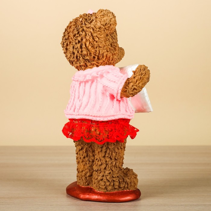 Сувенир "Тедди "Девочка", коричневая 7х10х19см