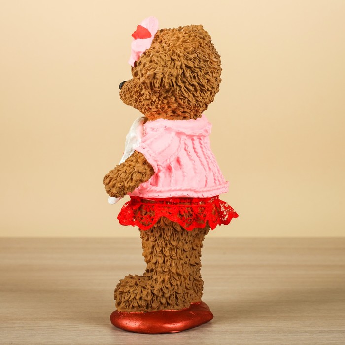 Сувенир "Тедди "Девочка", коричневая 7х10х19см