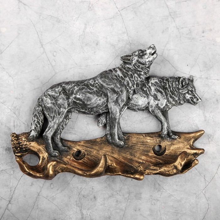 Ключница "Два волка", 20х13х5см