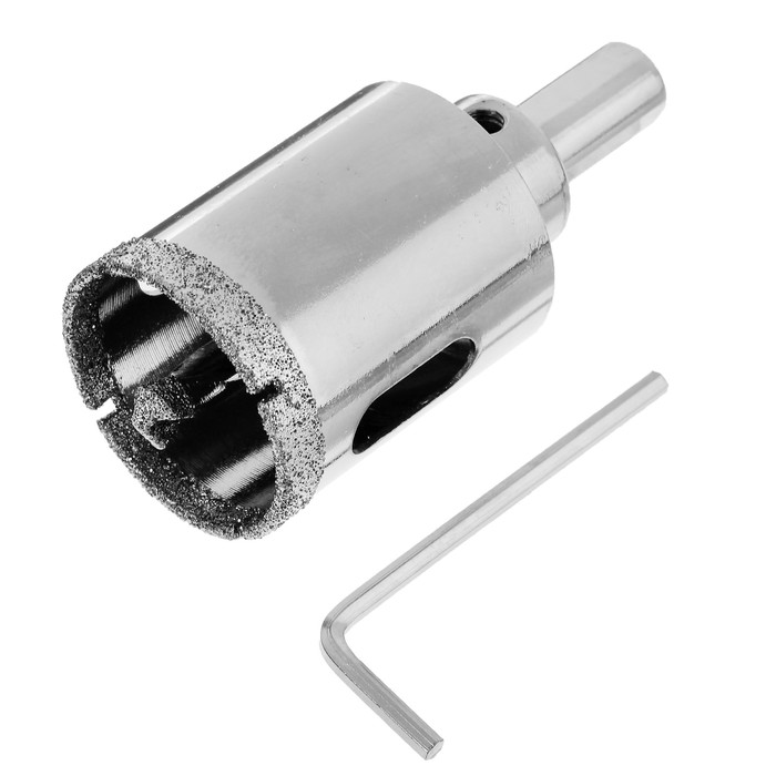 Сверло по керамограниту MATRIX, алмазное, 32 х 67 мм, 3-гранный хвостовик