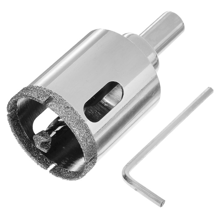 Сверло по керамограниту MATRIX, алмазное, 35 х 67 мм, 3-гранный хвостовик