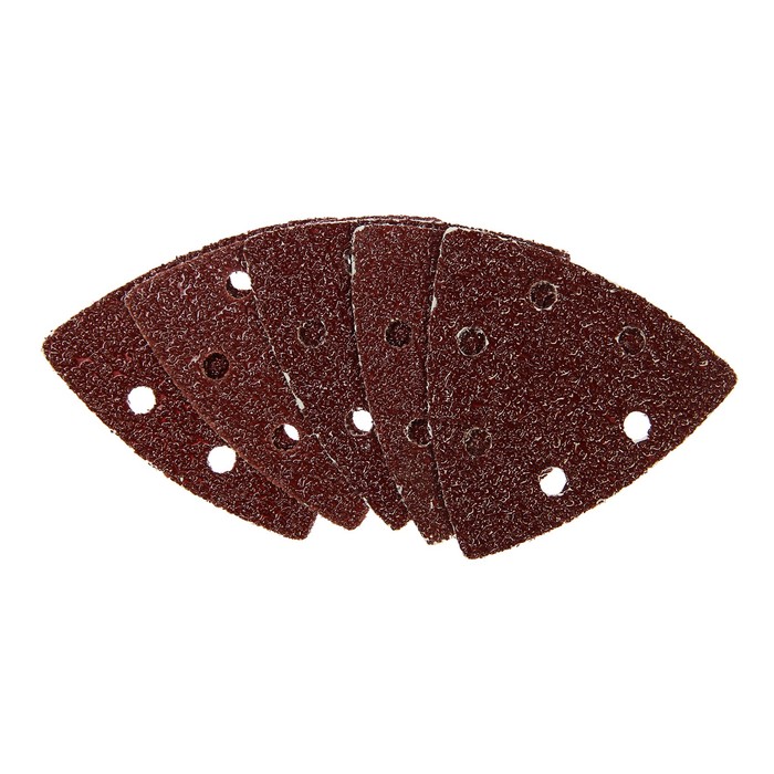 Треугольник абразивный MATRIX, на ворсовой подложке, перфорированный, 93 мм, 5 шт, P 24