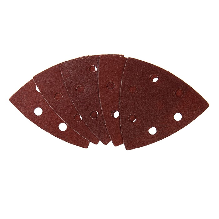 Треугольник абразивный MATRIX, на ворсовой подложке, перфорированный, 93 мм, 5 шт, P 180