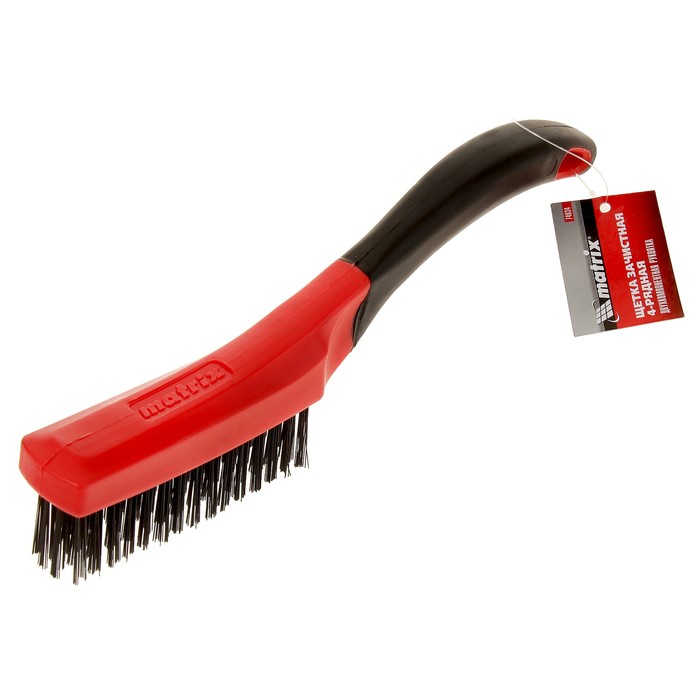 Щетка зачистная MATRIX, 4-х рядная, двухкомпонентная рукоятка