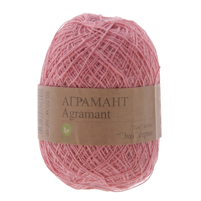 Пряжа "Аграмант" 100% джут 360м/100гр (розовый)