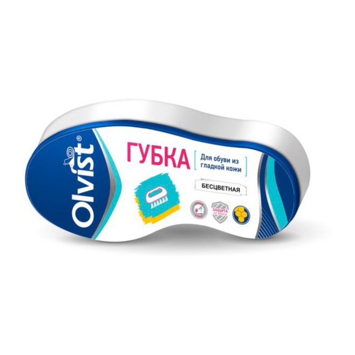 Губка для обуви Olvist мини Бесцветная, 1шт