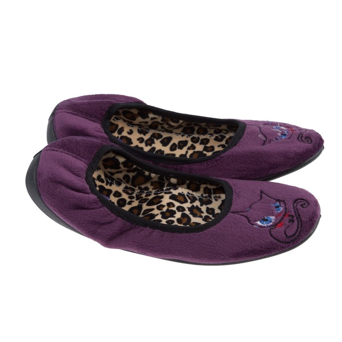 Тапочки женские арт. 307-15 WB, цвет фиолетовые, размер 39
