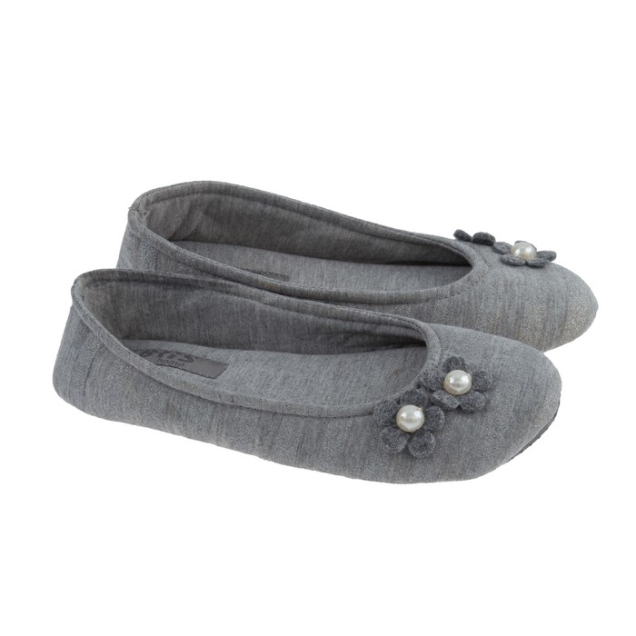 Тапочки женские арт. 318-6 WB, цвет серый, размер 40