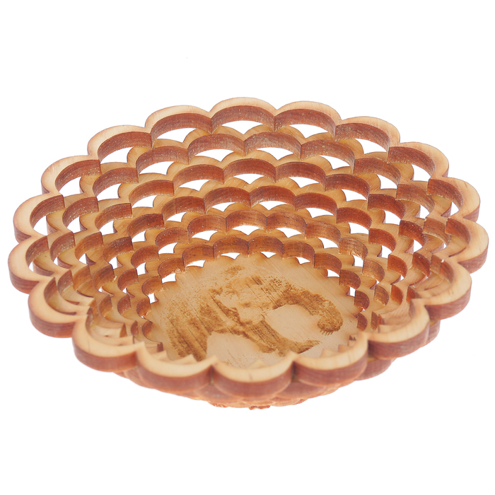 Конфетница для декора "Медведь" из фанеры, 18х4 см