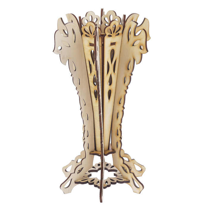 Ваза из фанеры для цветов "Изящная" 17х28 см