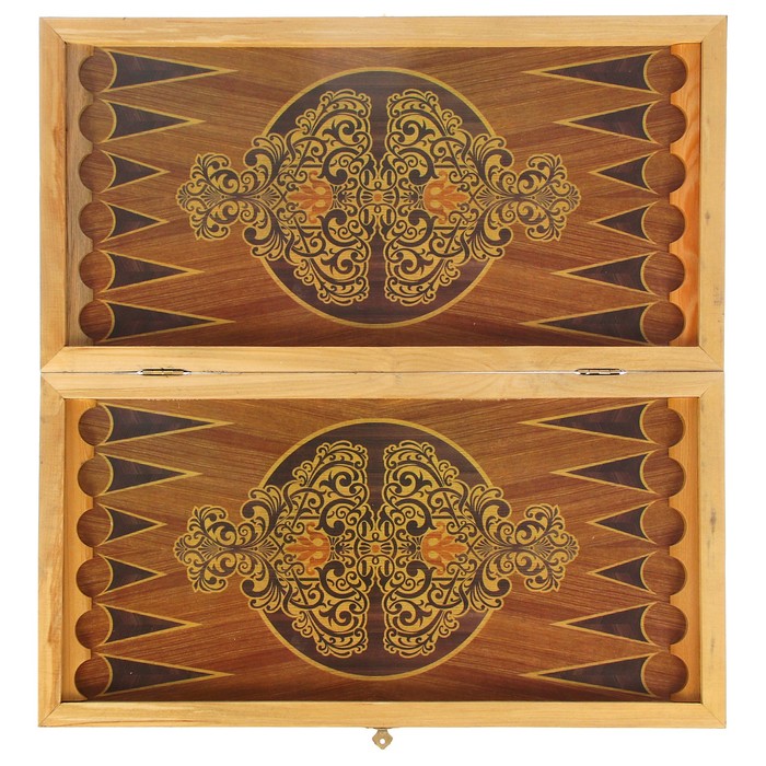 Нарды-шашки "Сокровища" (доска дерево 50х50 см)