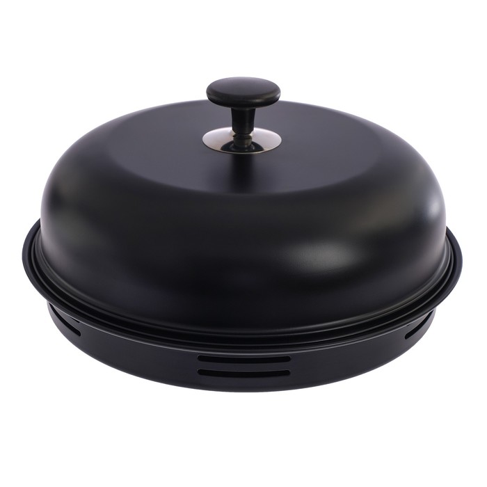 Сковорода 33 см "Гриль-газ" с антипригарным покрытием, съёмная ручка