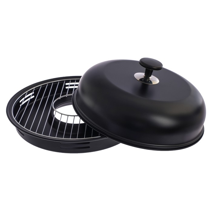 Сковорода 33 см "Гриль-газ" с антипригарным покрытием, съёмная ручка