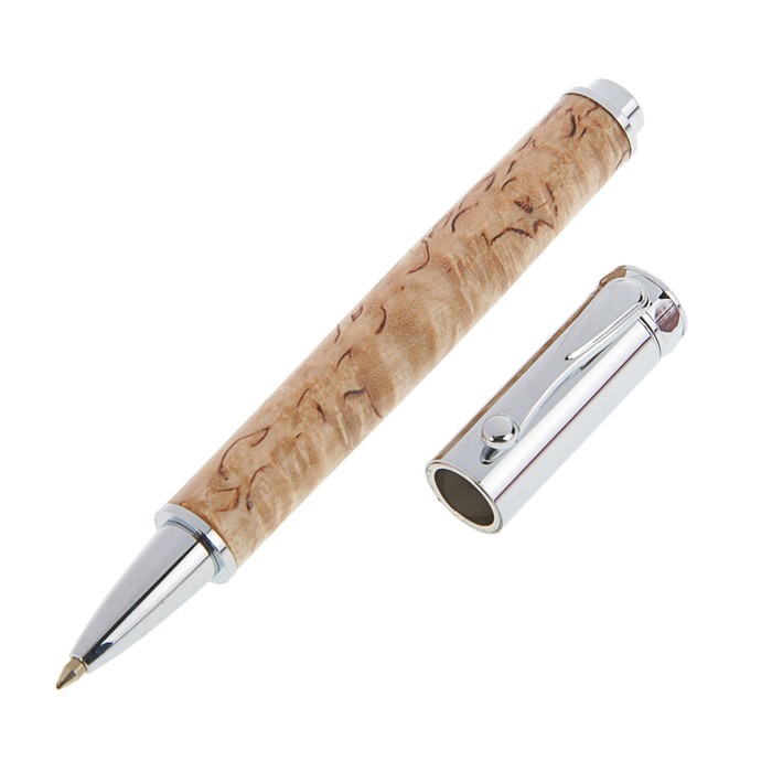 Ручка Roller Карельская береза, чёрные чернила, подарочная упаковка