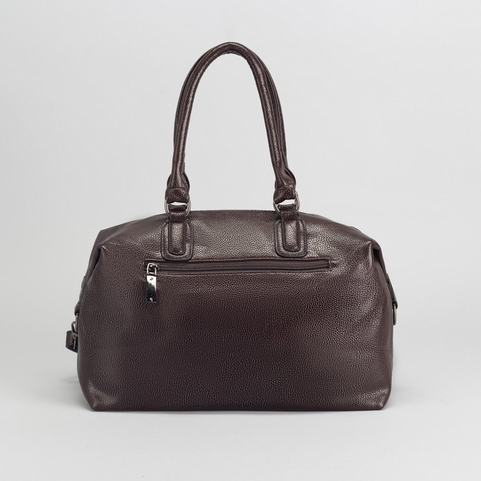 Сумка женская, отдел с перегородкой на молнии, наружный карман, длинный ремень, цвет кофе