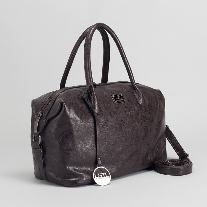 Сумка женская, отдел с перегородкой на молнии, наружный карман, длинный ремень, цвет кофе