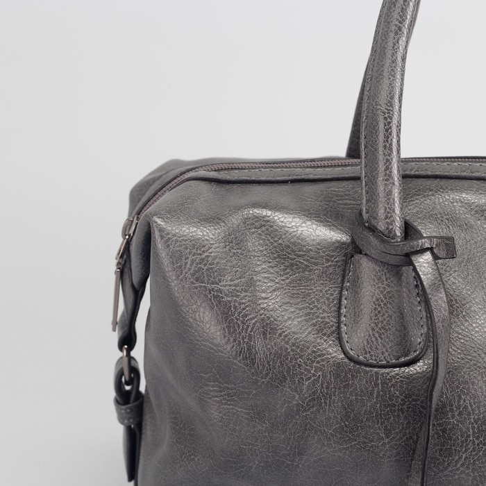 Сумка женская, отдел с перегородкой на молнии, наружный карман, длинный ремень, цвет хаки