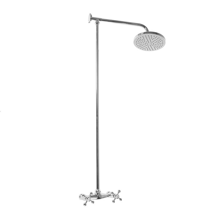 Штанга со смесителем ZOLLEN BAMBERG BA316208415, однорычажный, с тропическим душем, хром