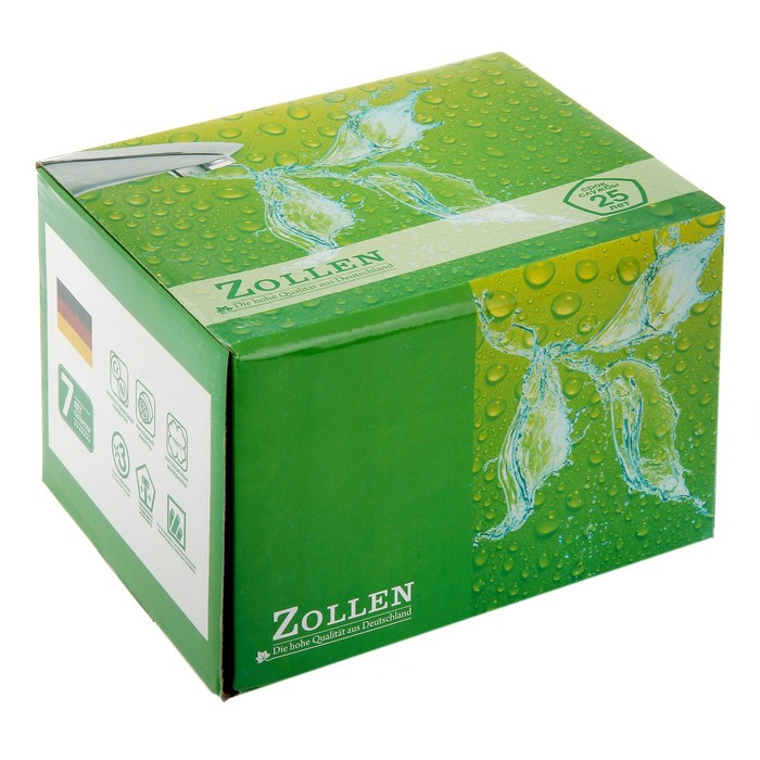 Смеситель для раковины Zollen HEIDE HE53620711, двухрычажный, хром