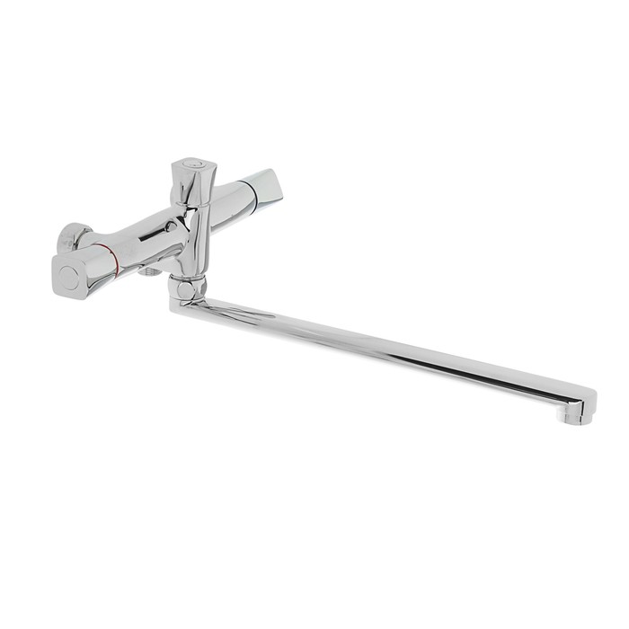 Смеситель для ванны Zollen HEIDE HE62620741, двухрычажный, с душевым набором, хром