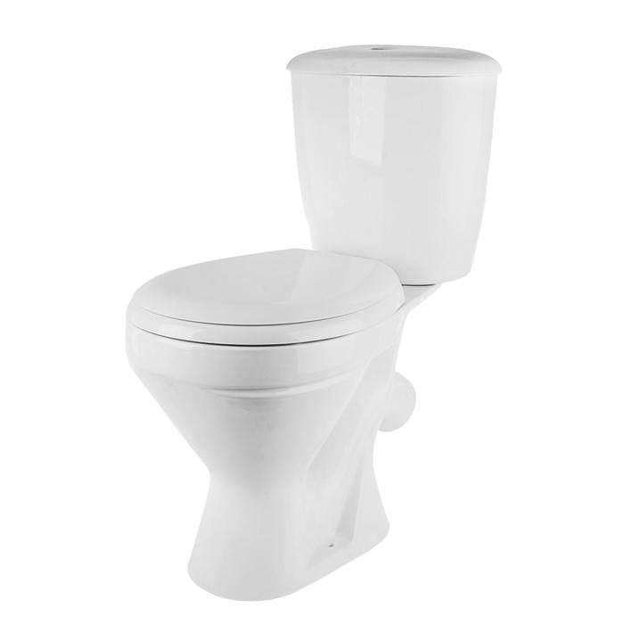 Унитаз-компакт CAPRI, горизонтальный выпуск, белый