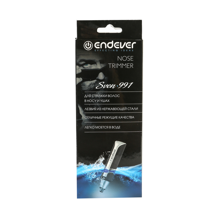 Триммер Endever Sven 991, от AA, автономная, 1 насадка, черно-серый