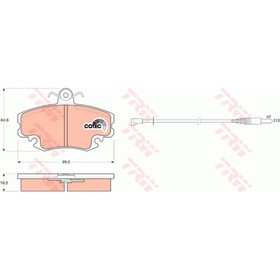 

Колодки тормозные TRW GDB400