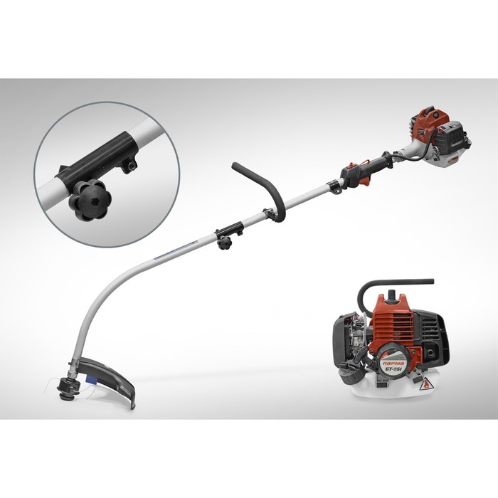 Триммер "Парма" БТ-251, бенз.,  разб. штанга, леска 2 мм, 750 Вт, 1 л.с.