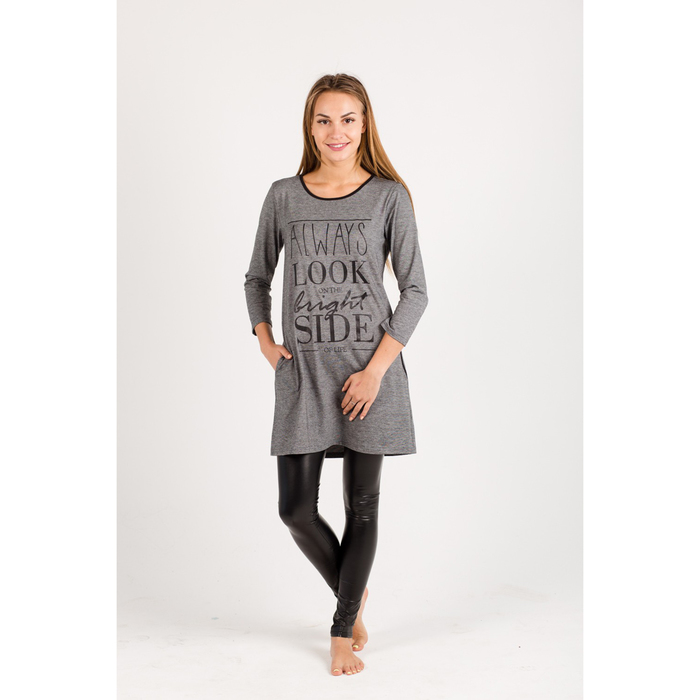 Платье (туника) женская Хельга цвет серый, р-р 42
