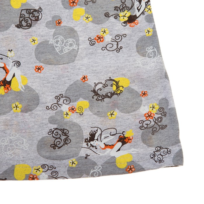 Пижама женская (майка, шорты) Симона цвет серый, р-р 48