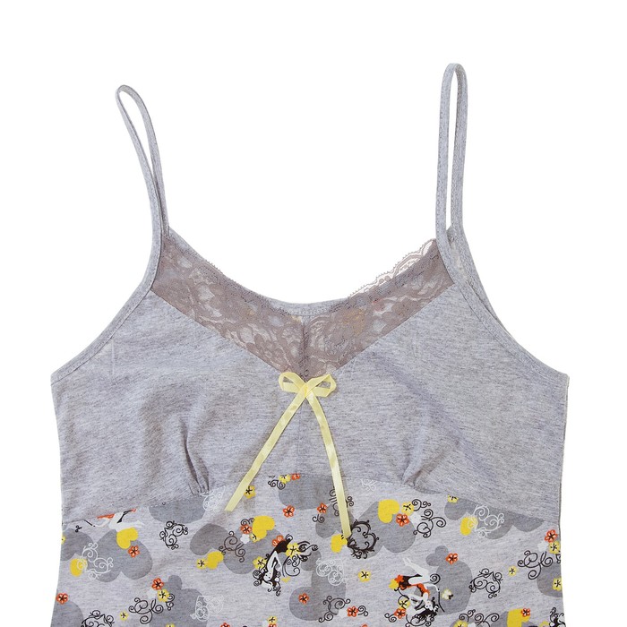 Пижама женская (майка, шорты) Симона цвет серый, р-р 52