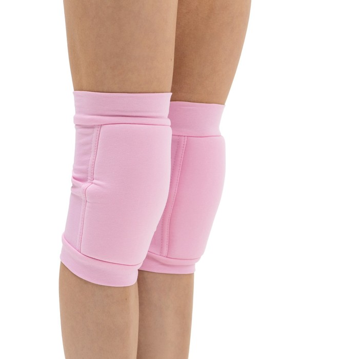 Наколенник для гимнастики и танцев с уплотнителем, размер XS, 4-7 лет, цвет розовый