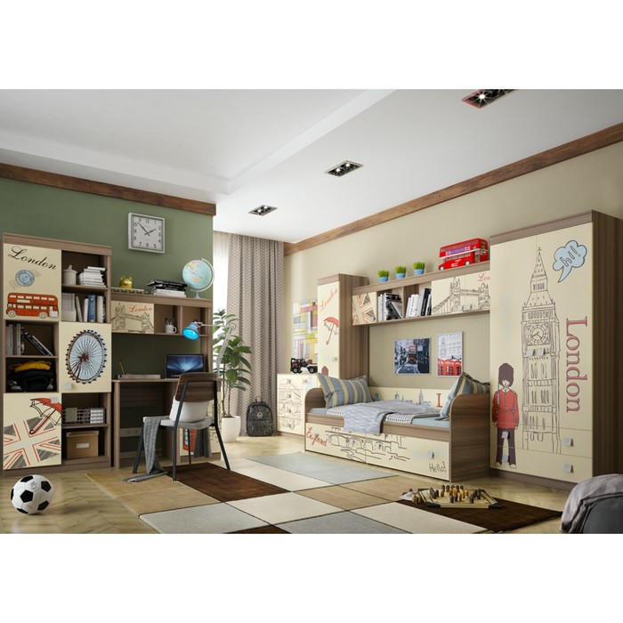 Стол "Челси" ясень шимо темный/крем