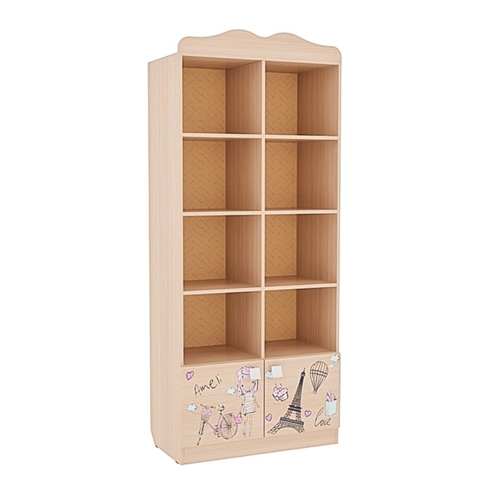 Стеллаж "Амели" дуб млечный