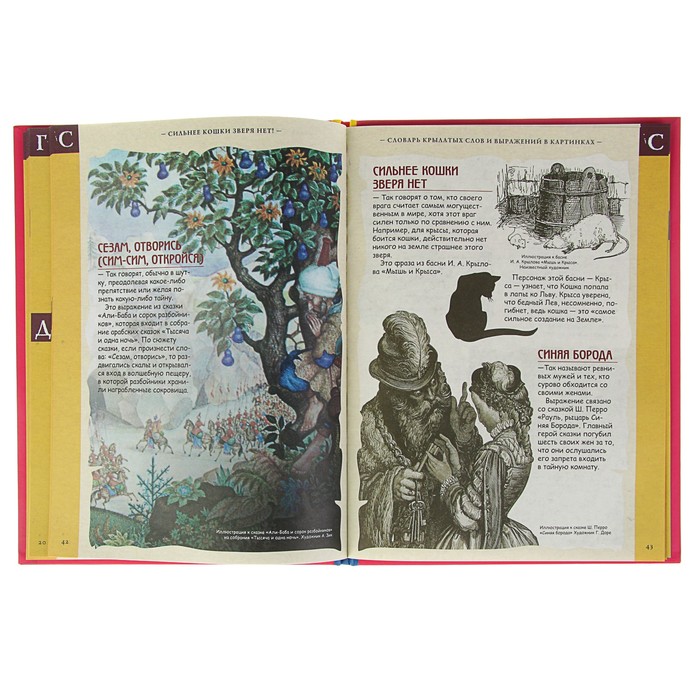 Школьный словарик "Словарь крылатых слов и выраж.в картинках.Сильнее кошки зверя нет!", твердая обложка