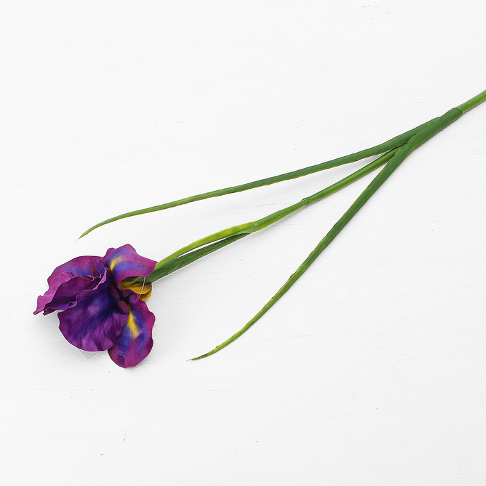 Цветок искусственный "Ирис Звездопад" 50 см, фиолетовый