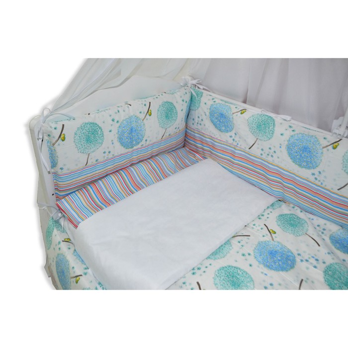 Комплект в прямоугольную кроватку "Одуванчик", 7 предметов