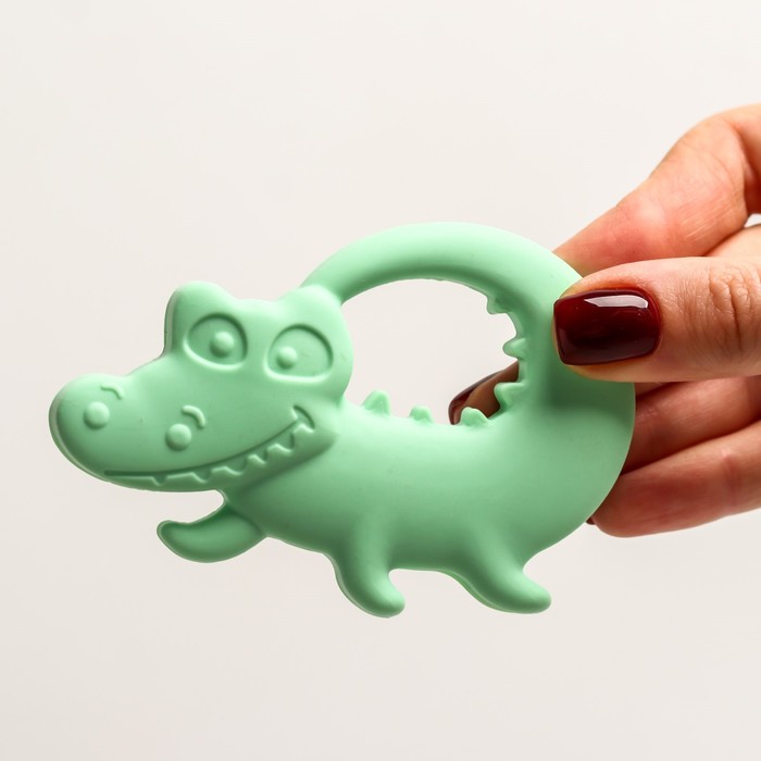 Прорезыватель для зубов «Крокодильчик», цвета МИКС