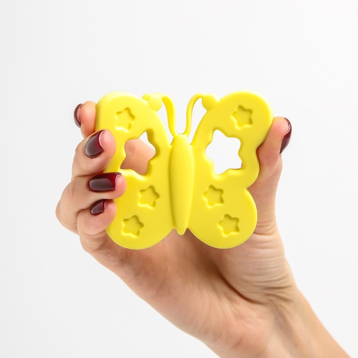 Прорезыватель для зубов «Бабочка», цвета МИКС