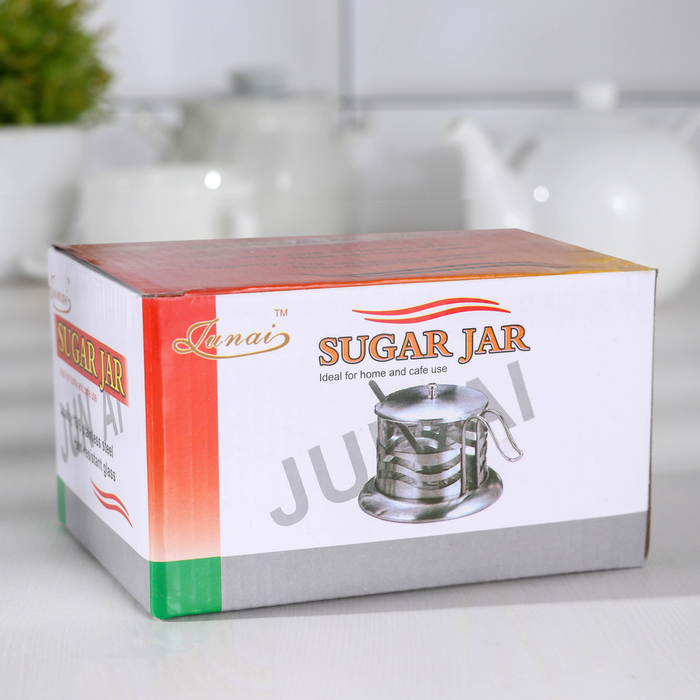 Сахарница 200 мл "Зерна", с ложкой