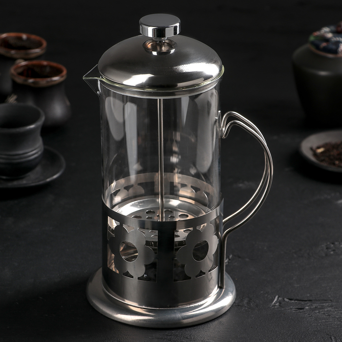 Френч-пресс 1 л "Цветок"