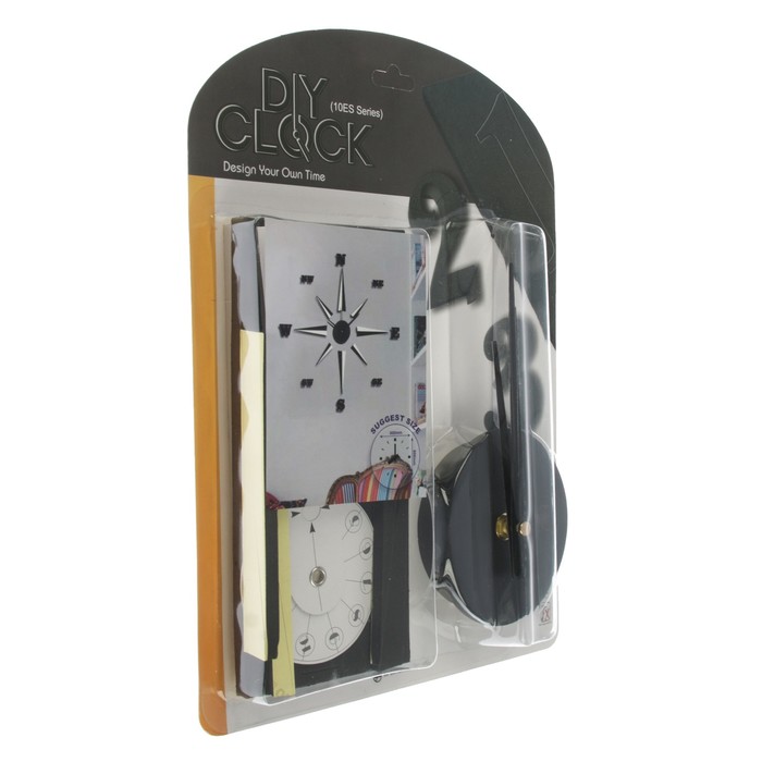 Часы-наклейка DIY "Компас", чёрные, 65см