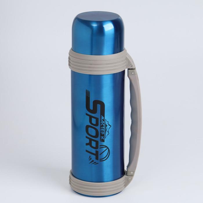 Термос 2000 мл «Спорт», 201 нерж сталь, держит тепло 24 ч, микс, 15х32 см