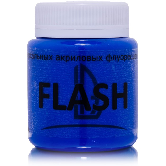 Краска акриловая Fluo 80 мл LUXART LuxFlash синий флуоресцентный S7V80
