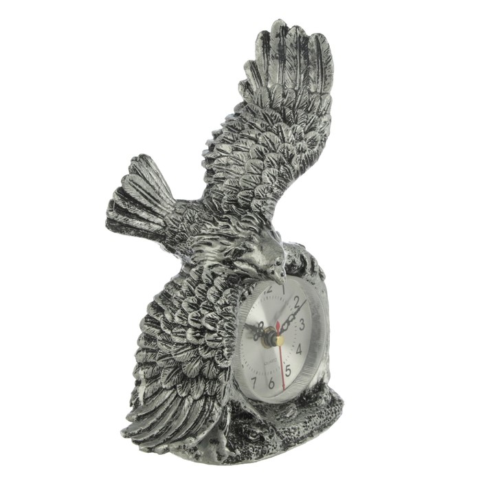 Часы настольные серия Полистоун. Животные. Орел. 1 бат. АА, 16*22см